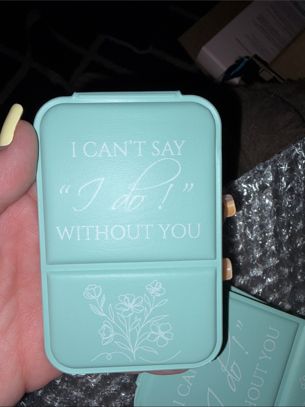 Mint Green 'I Can't Say I Do Without You' mirror